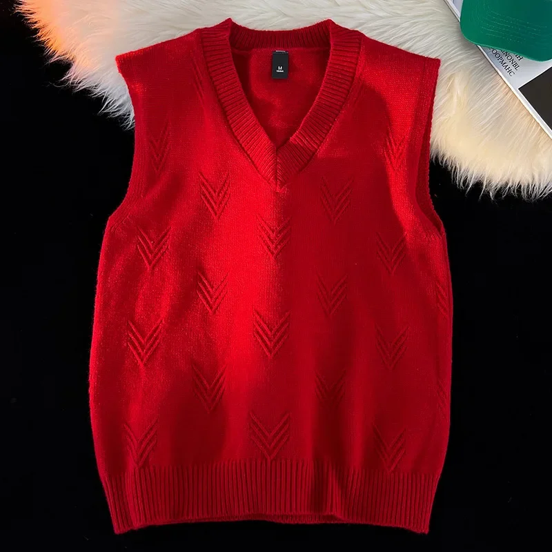 Men'S Fashion V Neck Sweater - Gilet en tricot confortable et respirant