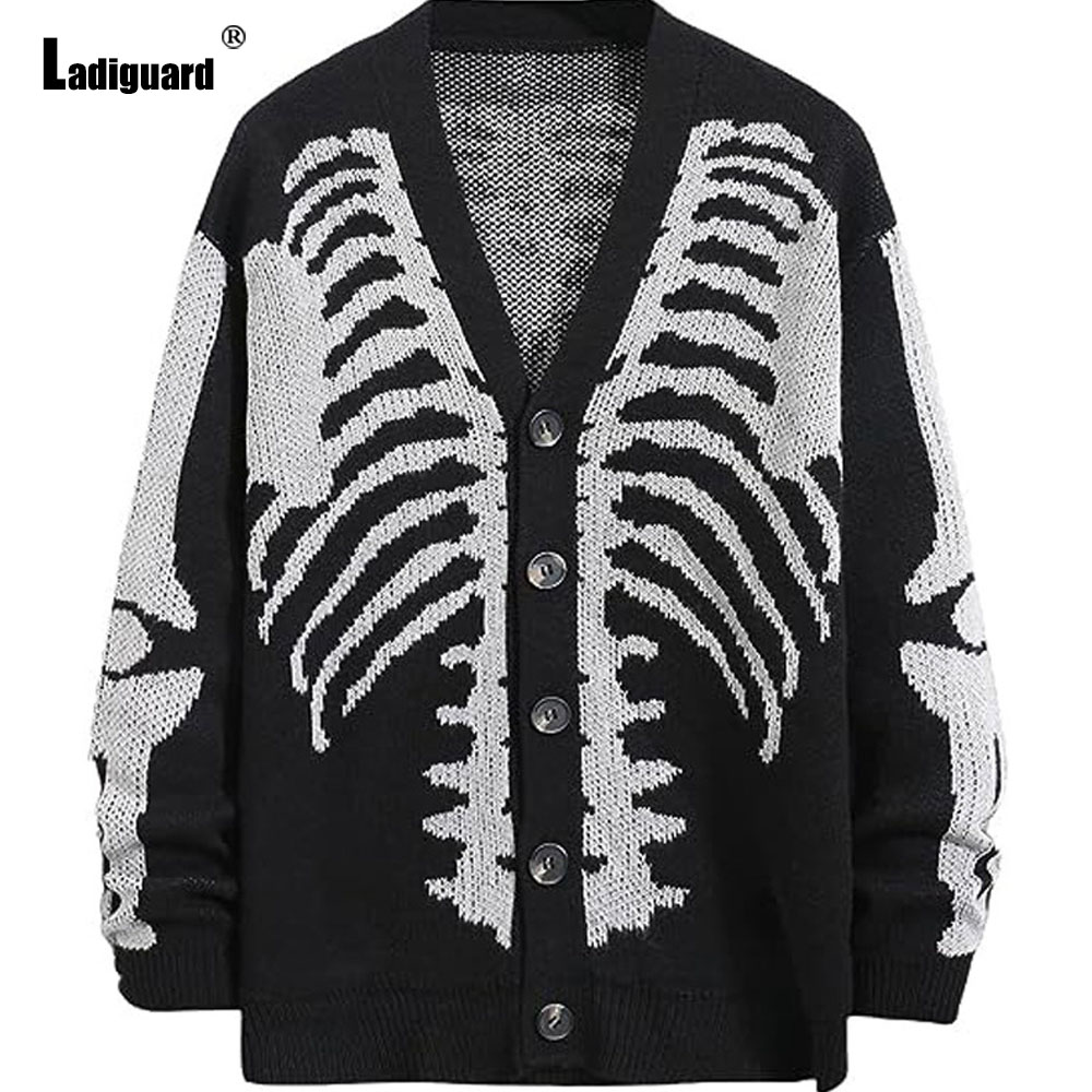 Men'S Fashion V Neck Sweater - Ladiguard-Pull à col en V rétro