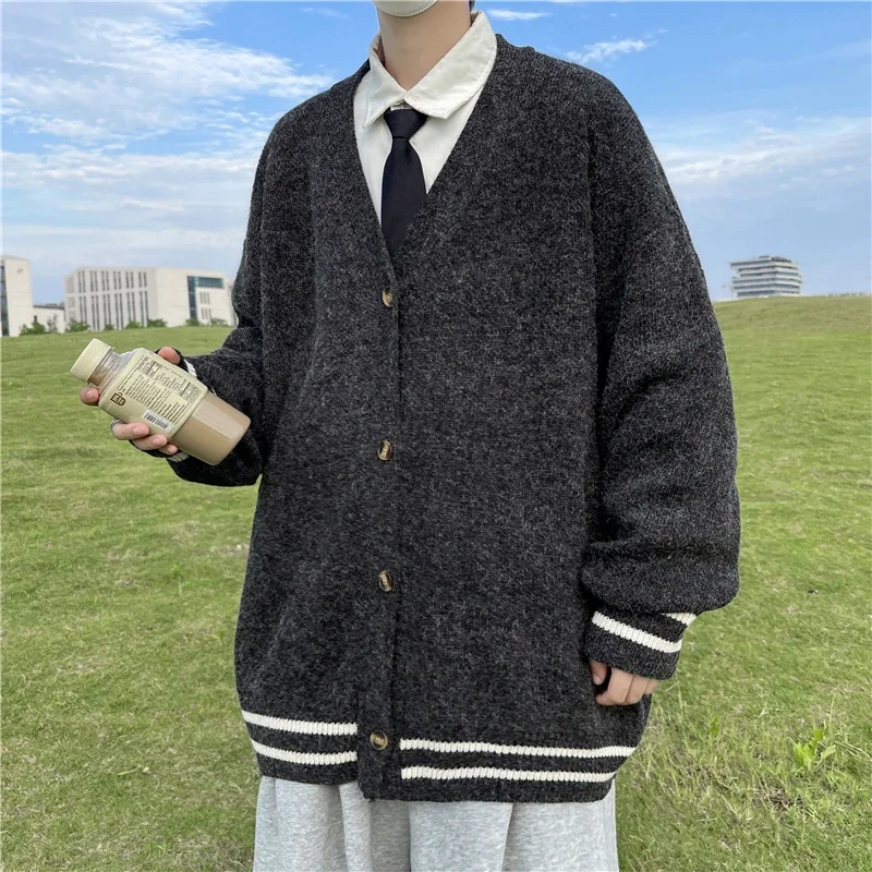 Men'S Fashion V Neck Sweater - Cardigan haut de gamme pour hommes,