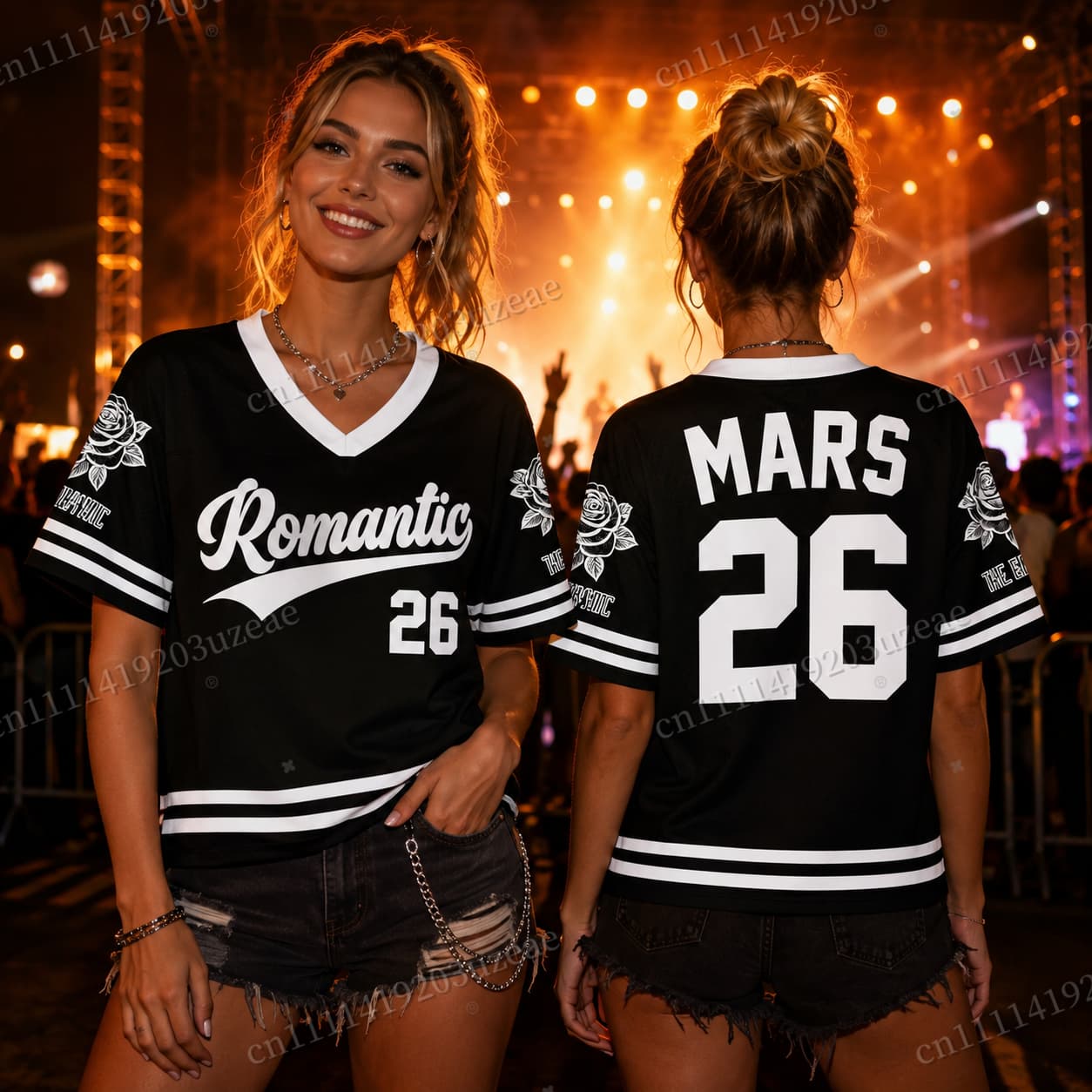 Men'S Fashion For 60 Year Old - T-shirt Romantique Tour Football Bruno Mars