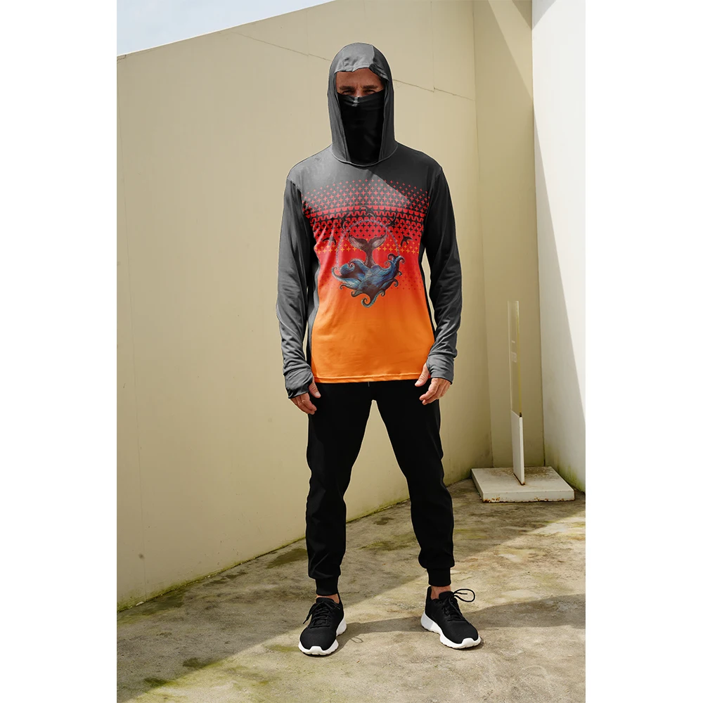 Mens Fashion Summer - T-shirts de pêche pour hommes, protection