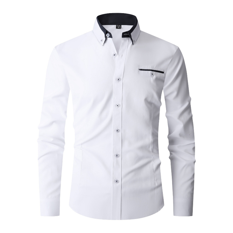 Men'S Fashion Formal - Chemise habillée homme à manches longues,