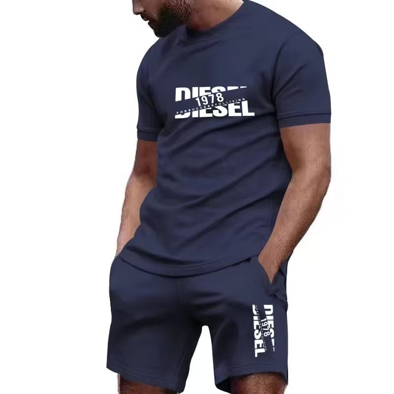 Men'S Fashion Course - Nouvel ensemble T-shirt et short d'été