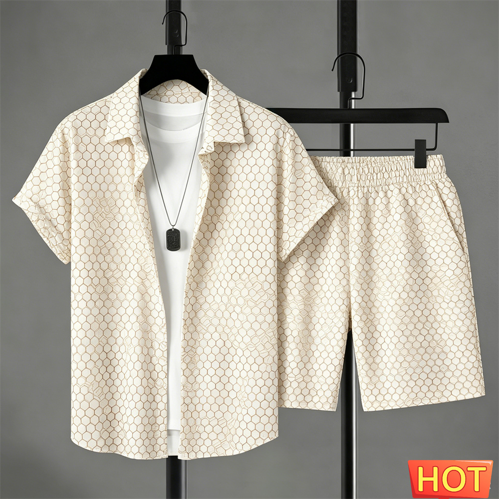 Men'S Fashion Course - Ensemble Chemise Homme Été Dégradé et