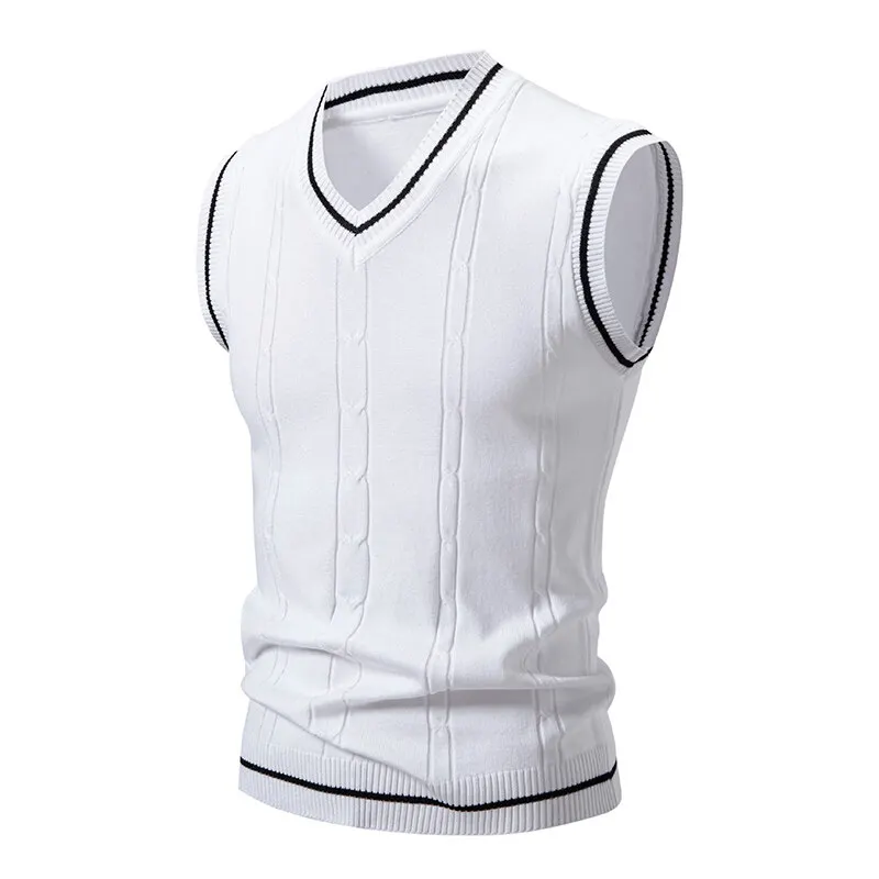 Men'S Fashion V Neck Sweater - Automne hommes col en V tricot