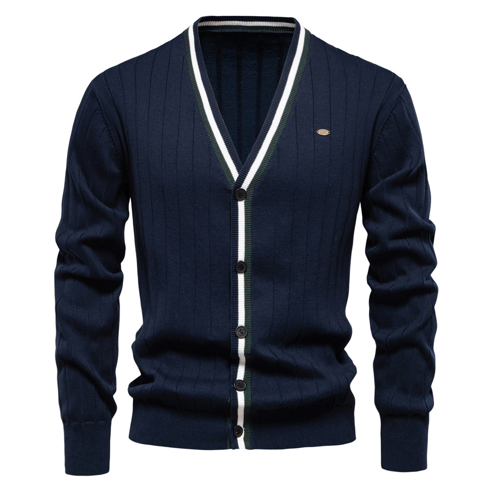 Men'S Fashion V Neck Sweater - Nouveauté 2026 – Cardigans et pulls