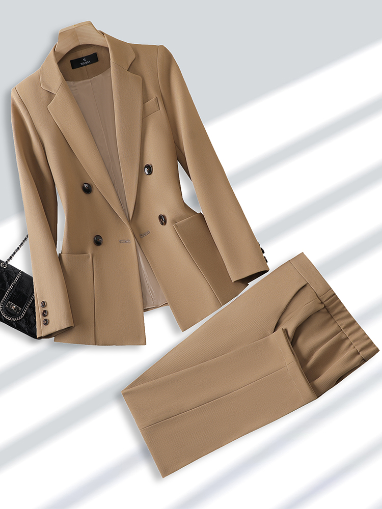Men'S Fashion Khaki Pants - Blazer et pantalon formel pour femme,