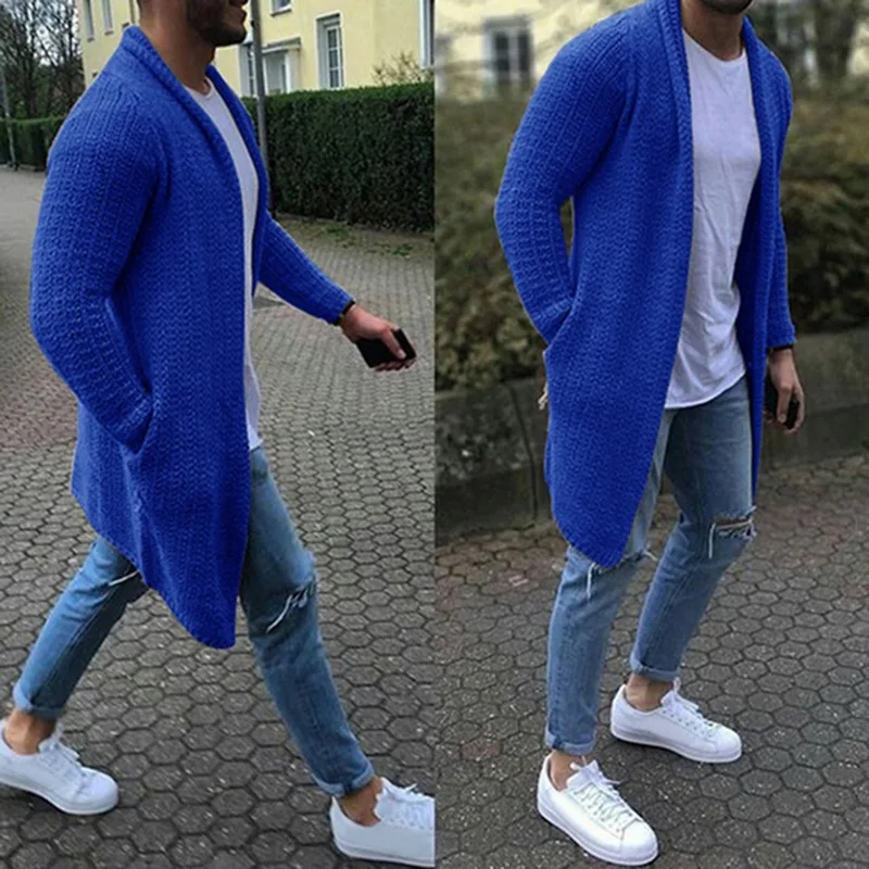 Men'S Fashion V Neck Sweater - Printemps automne mode hommes chandails Cardigan