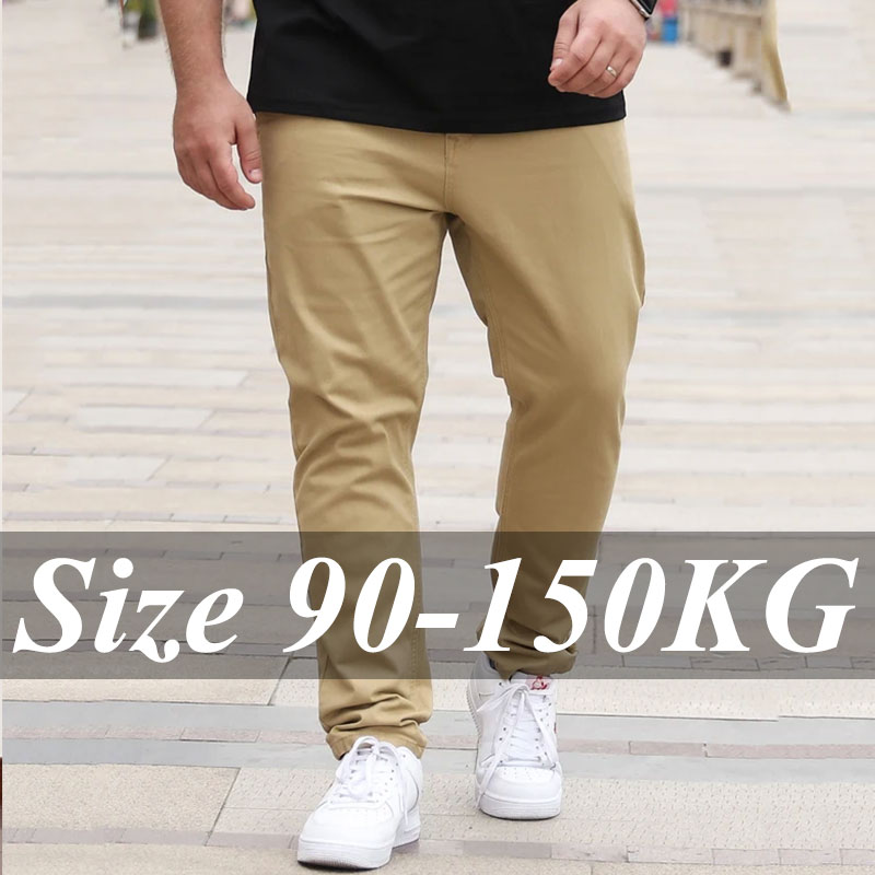 Men'S Fashion Khaki Pants - Pantalon homme grande taille 36-50 coupe