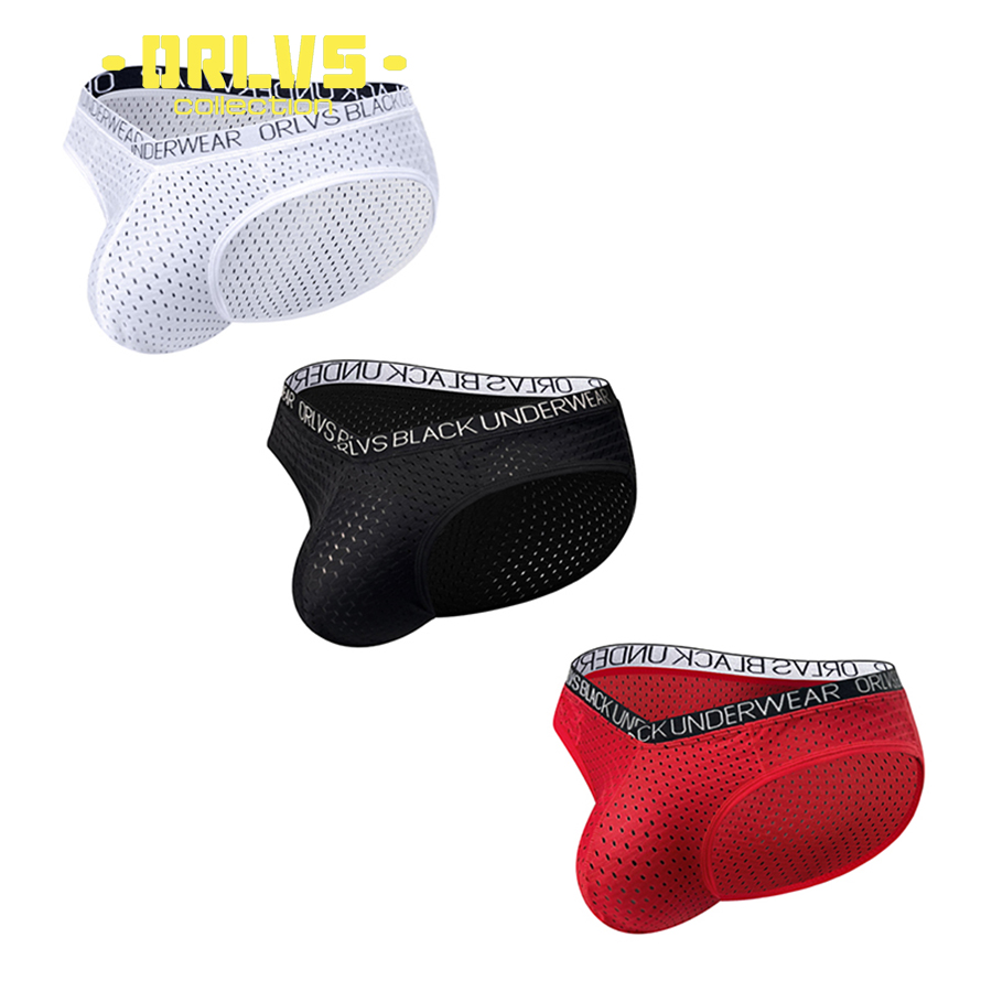 Men'S Fashion Underwear Brands - ORLVS-Slip d'été en maille de nylon