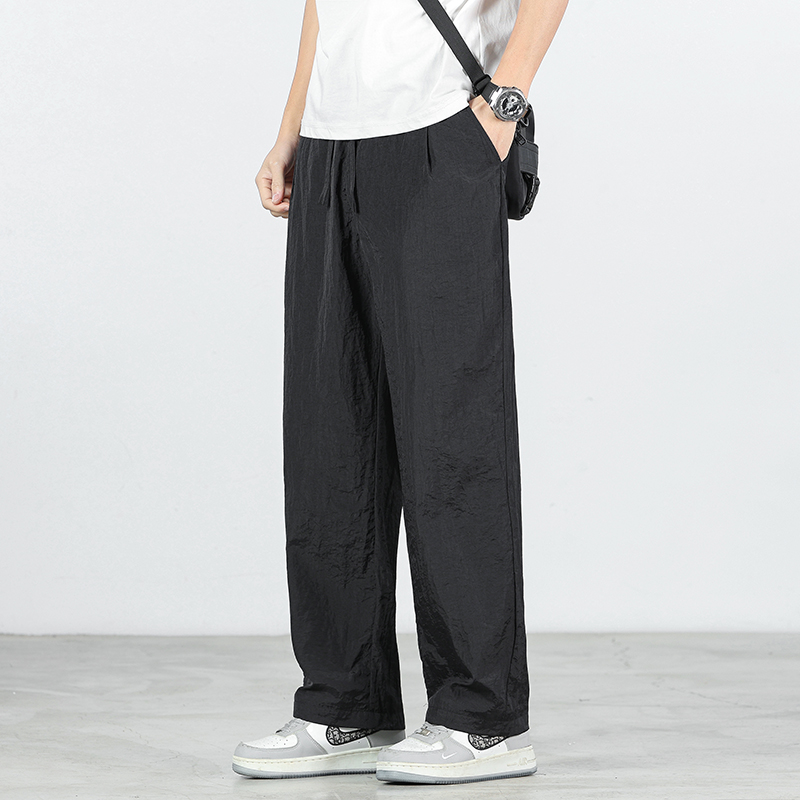 Men'S Fashion Khaki Pants - Pantalon Cargo Long Décontracté et Ample
