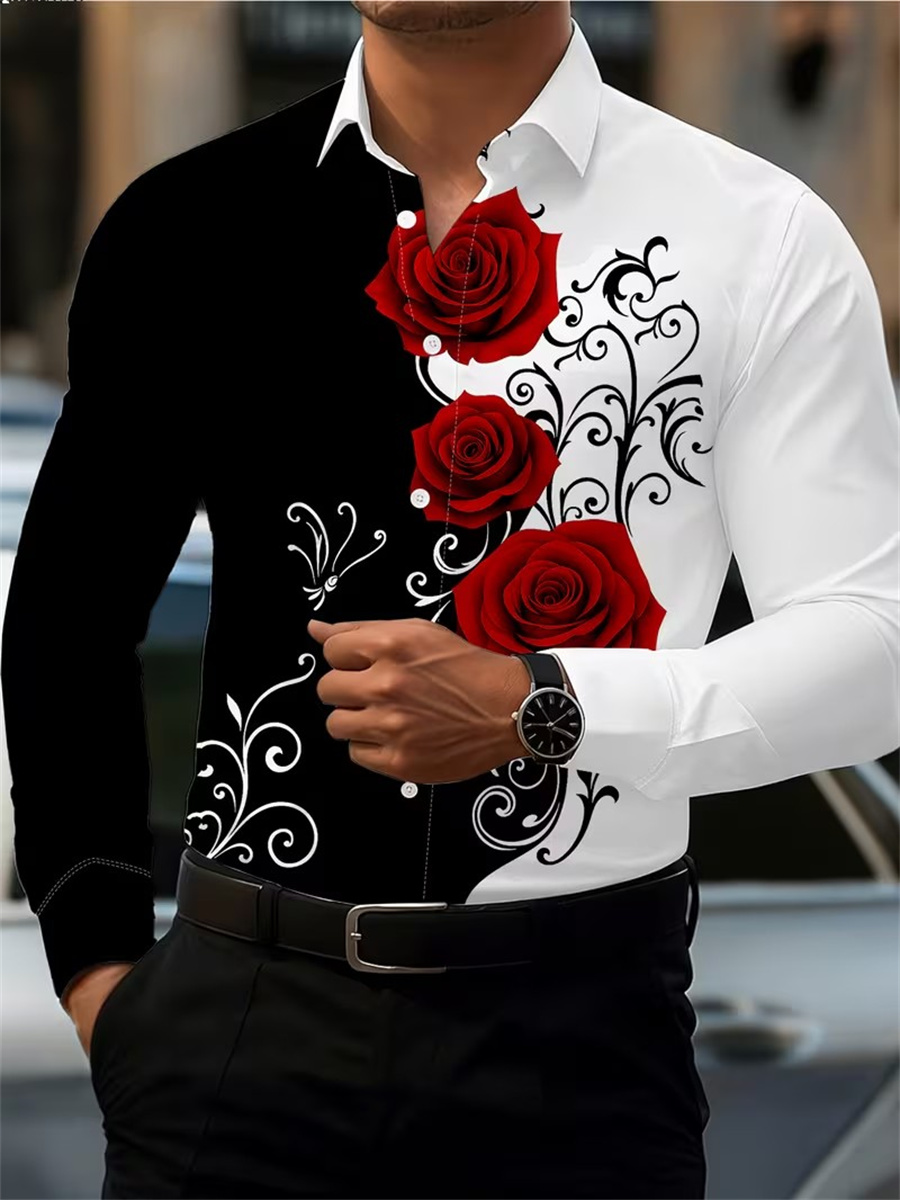 Mens Fashion Summer - Chemise à manches longues pour homme,