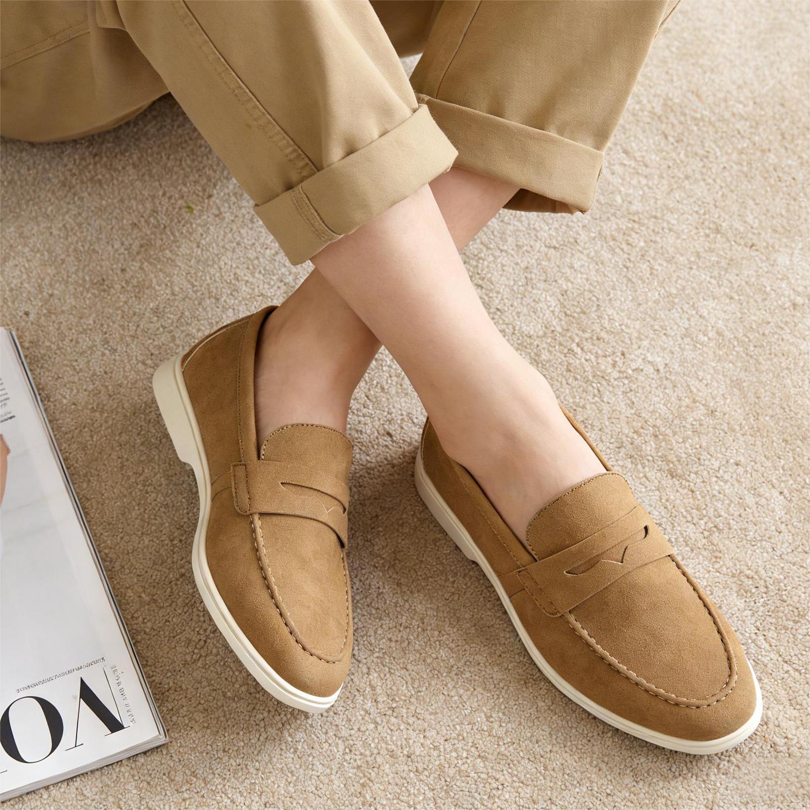 Mens Fashion Chinos - Mocassins respirants pour hommes, chaussures décontractées