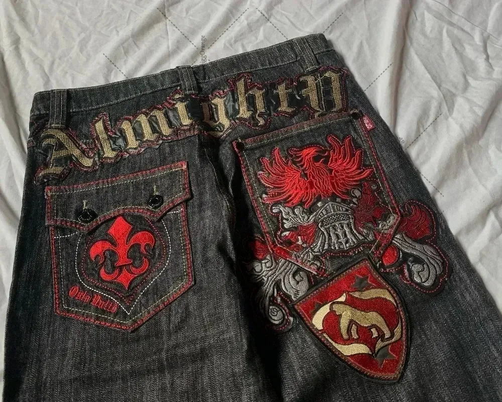 Men'S Fashion For 60 Year Old - Jeans rétro Y2K américains style streetwear