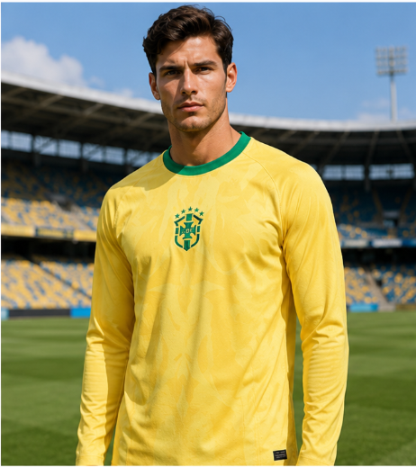 Men'S Fashion Course - Maillot de football à manches longues