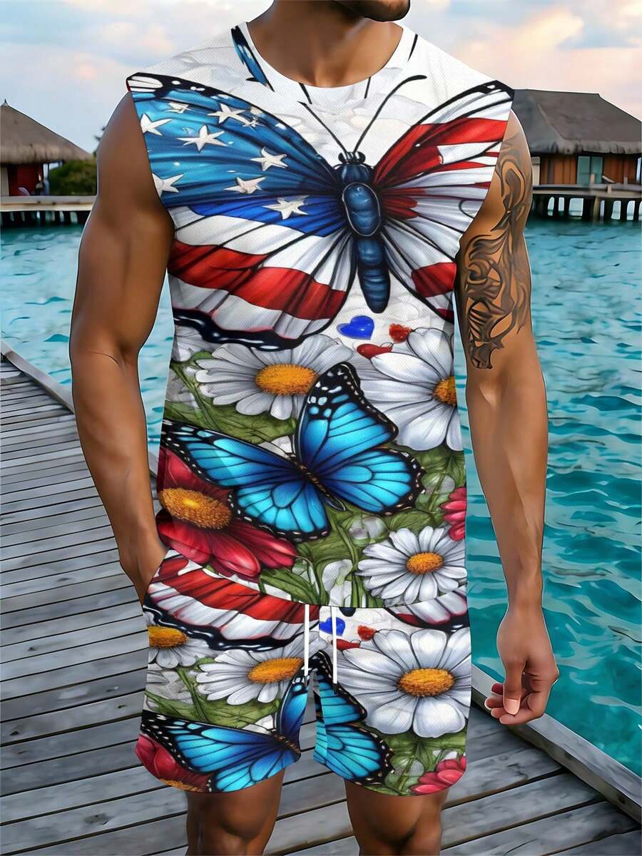 Mens Fashion Summer - Ensemble décontracté mode 2026 Printemps-Été-Automne Européen