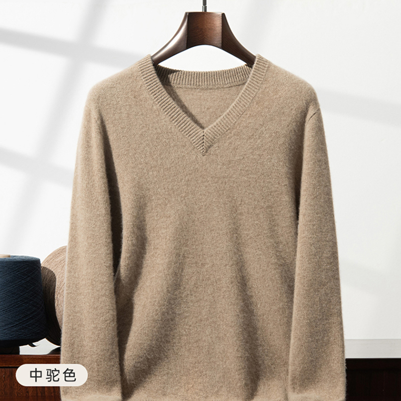 Pull en cachemire épais pour h - Men'S Fashion V Neck Sweater avis et prix