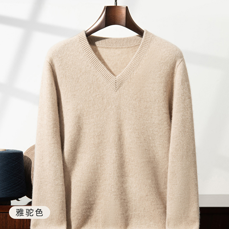 Pull en cachemire épais pour h - Men'S Fashion V Neck Sweater avis et prix