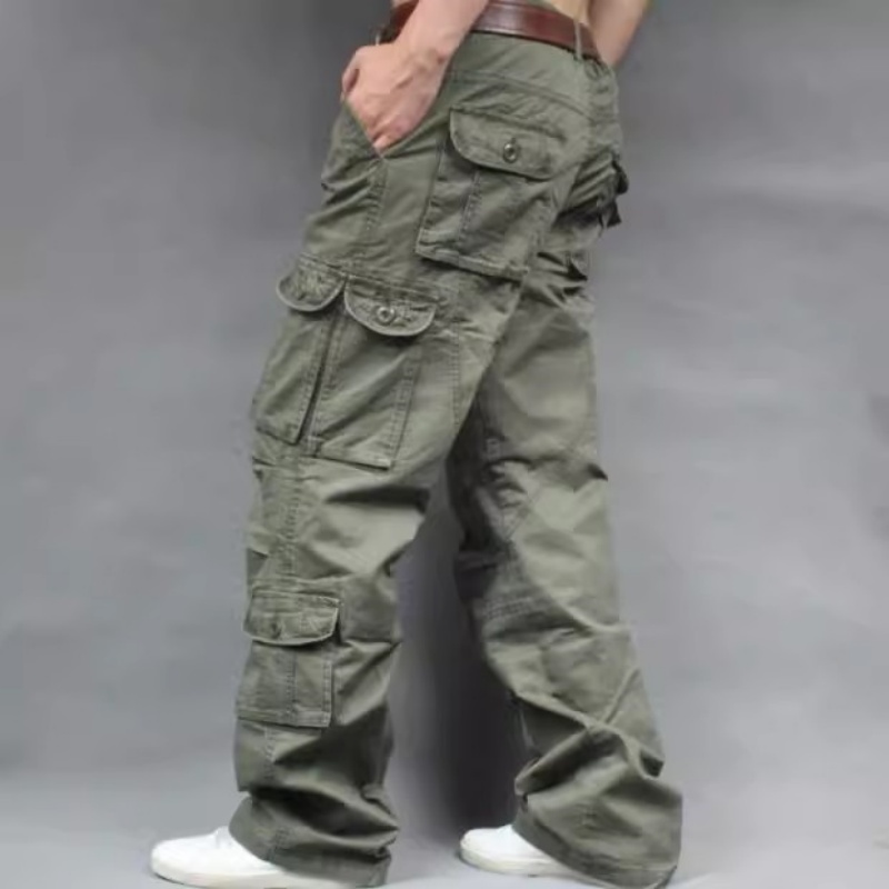 Pantalon cargo décontracté pou - Men'S Fashion Khaki Pants avis et prix