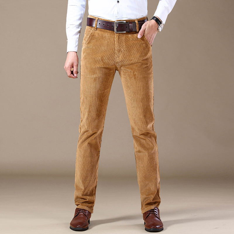 Pantalon décontracté en velour - Men'S Fashion Khaki Pants avis et prix