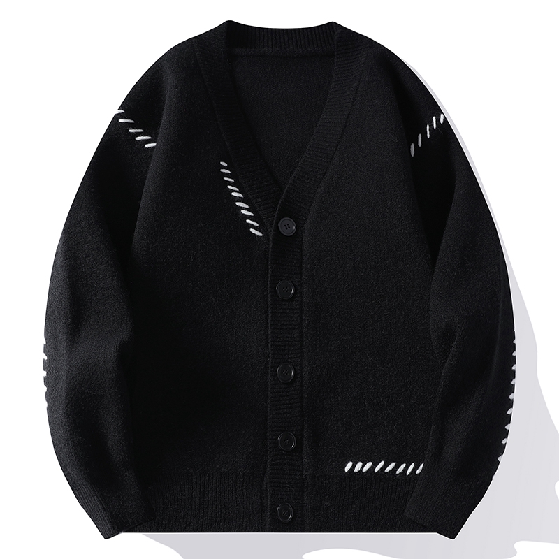 Cardigan décontracté à col en  - Men'S Fashion V Neck Sweater avis et prix