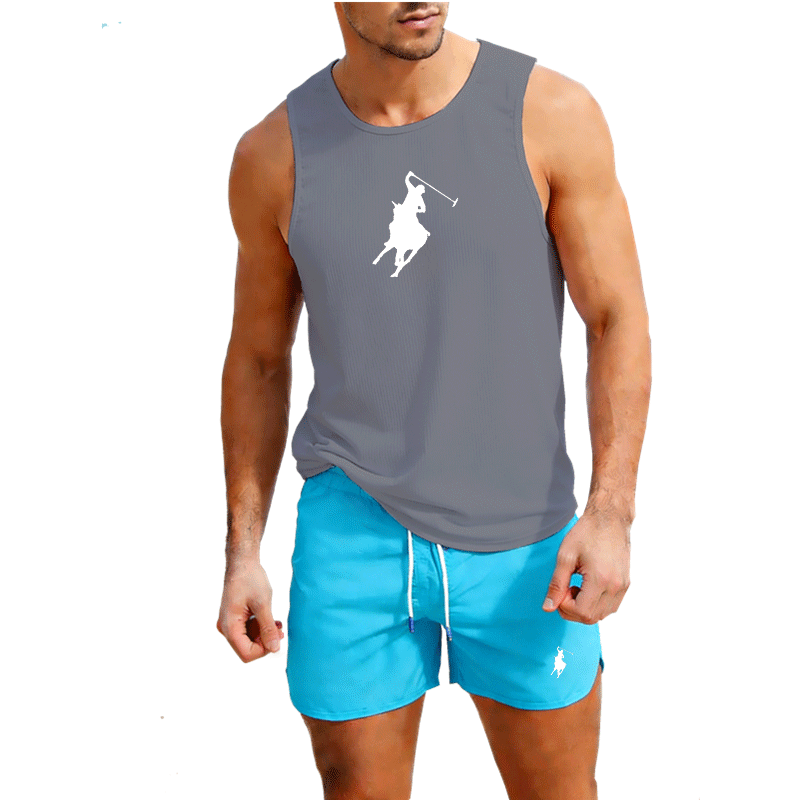 Ensemble 2 pièces gilet et sho - Mens Fashion Summer avis et prix