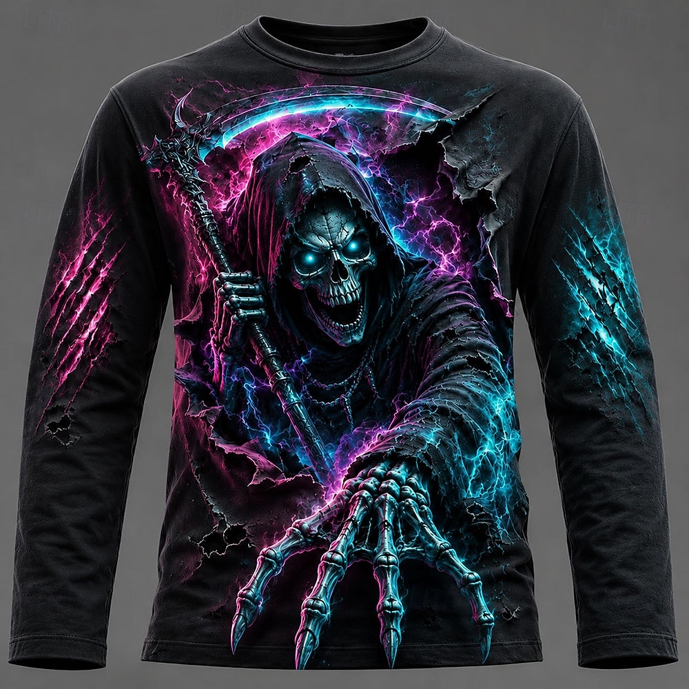 T-shirt à manches longues impr - Mens Fashion Summer avis et prix