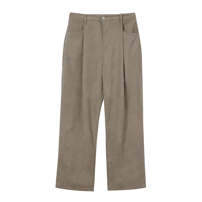 Pantalon en velours côtelé pou - Men'S Fashion Khaki Pants avis et prix