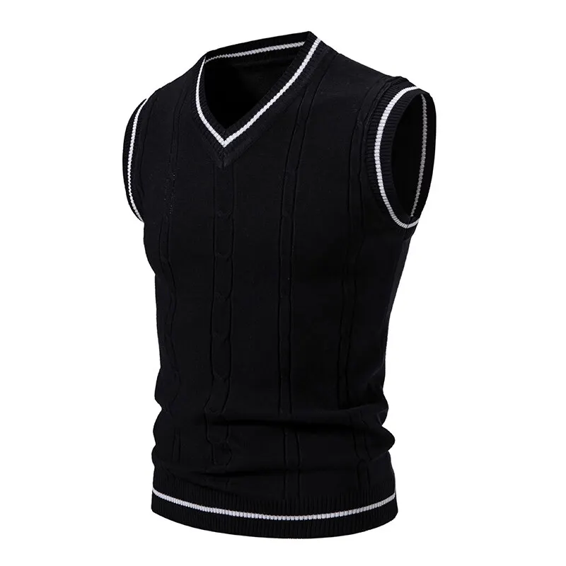 Automne hommes col en V tricot - Men'S Fashion V Neck Sweater avis et prix
