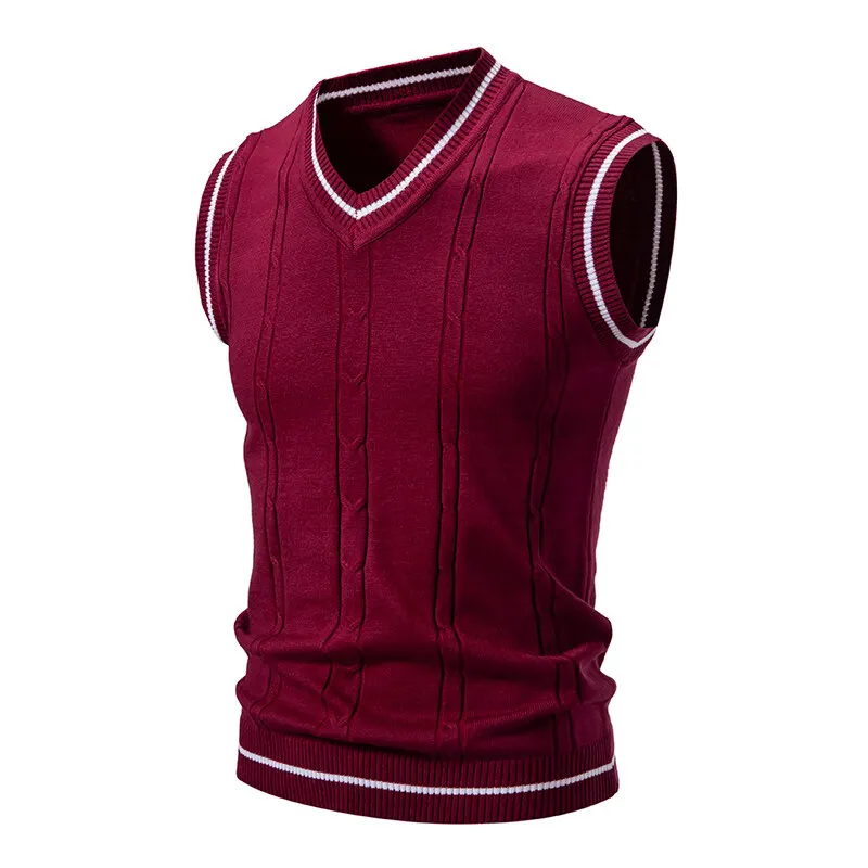 Automne hommes col en V tricot - Men'S Fashion V Neck Sweater avis et prix