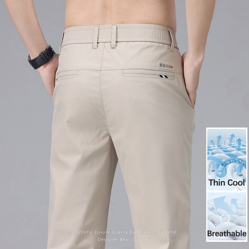 Pantalon décontracté d'été pou - Men'S Fashion Khaki Pants avis et prix