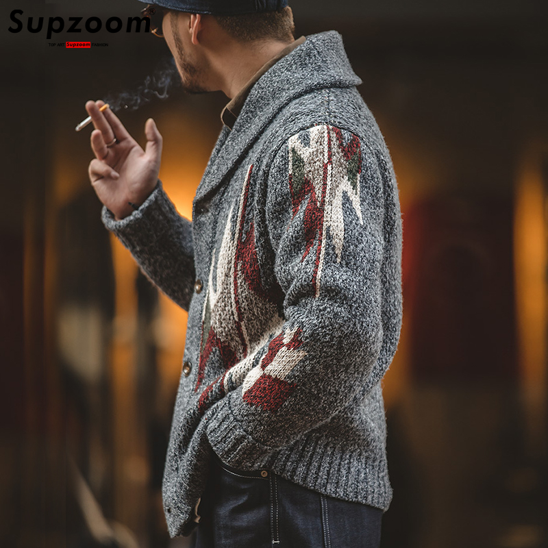 Supership-Cardigan en coton à  - Men'S Fashion V Neck Sweater avis et prix