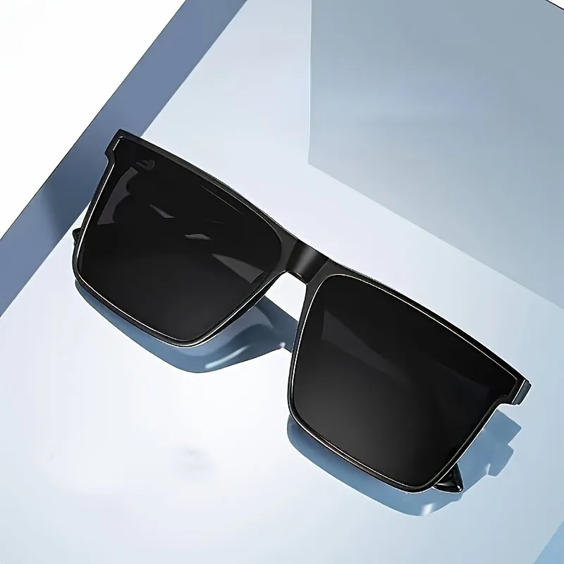 Lunettes carrées noires simple - Men Fashion Photography avis et prix