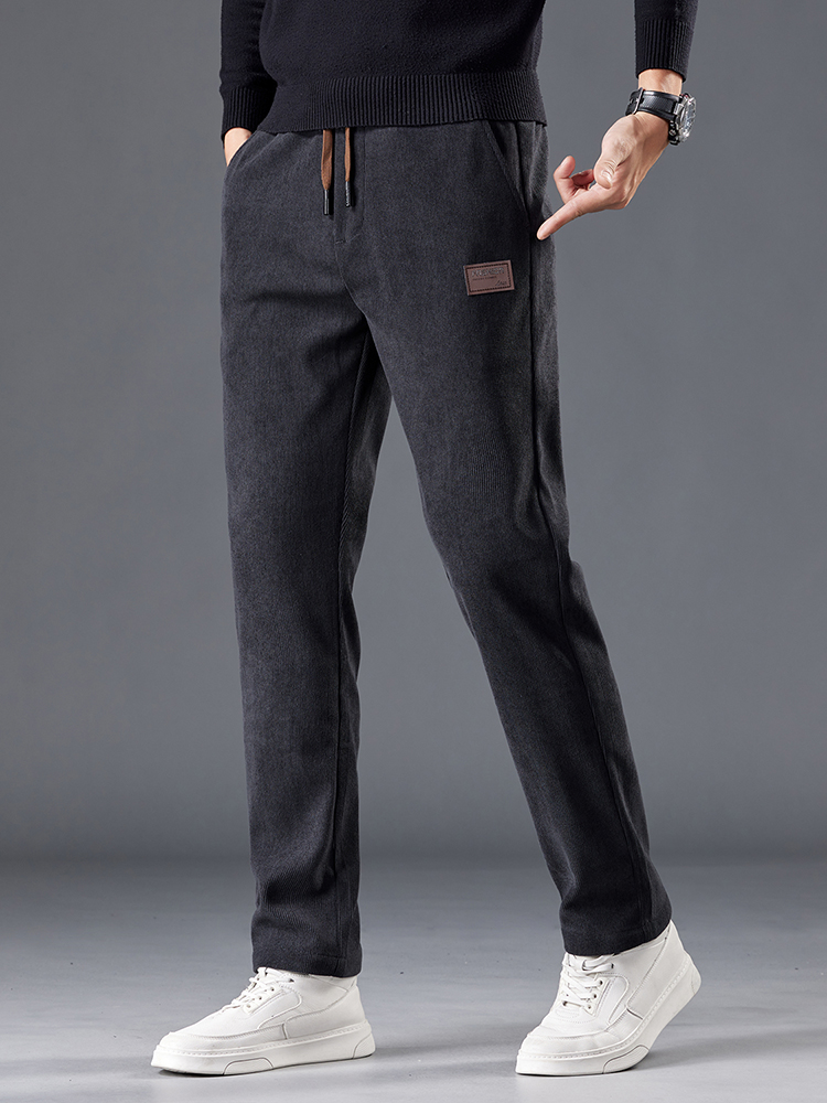 Pantalon en velours côtelé pou - Men'S Fashion Khaki Pants avis et prix