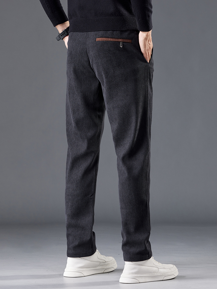 Pantalon en velours côtelé pou - Men'S Fashion Khaki Pants avis et prix