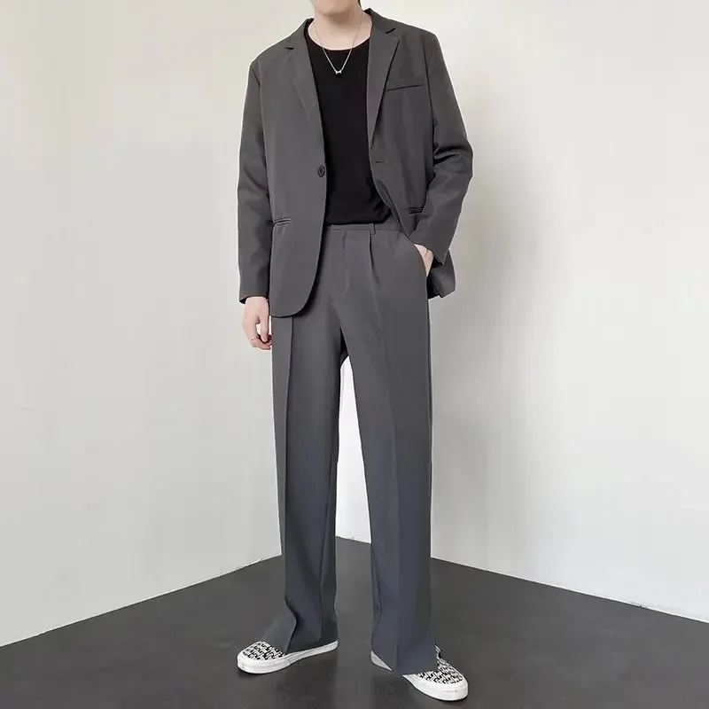 Pantalon de costume ample et d - Men'S Fashion Khaki Pants avis et prix